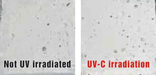 UV-C exposure test